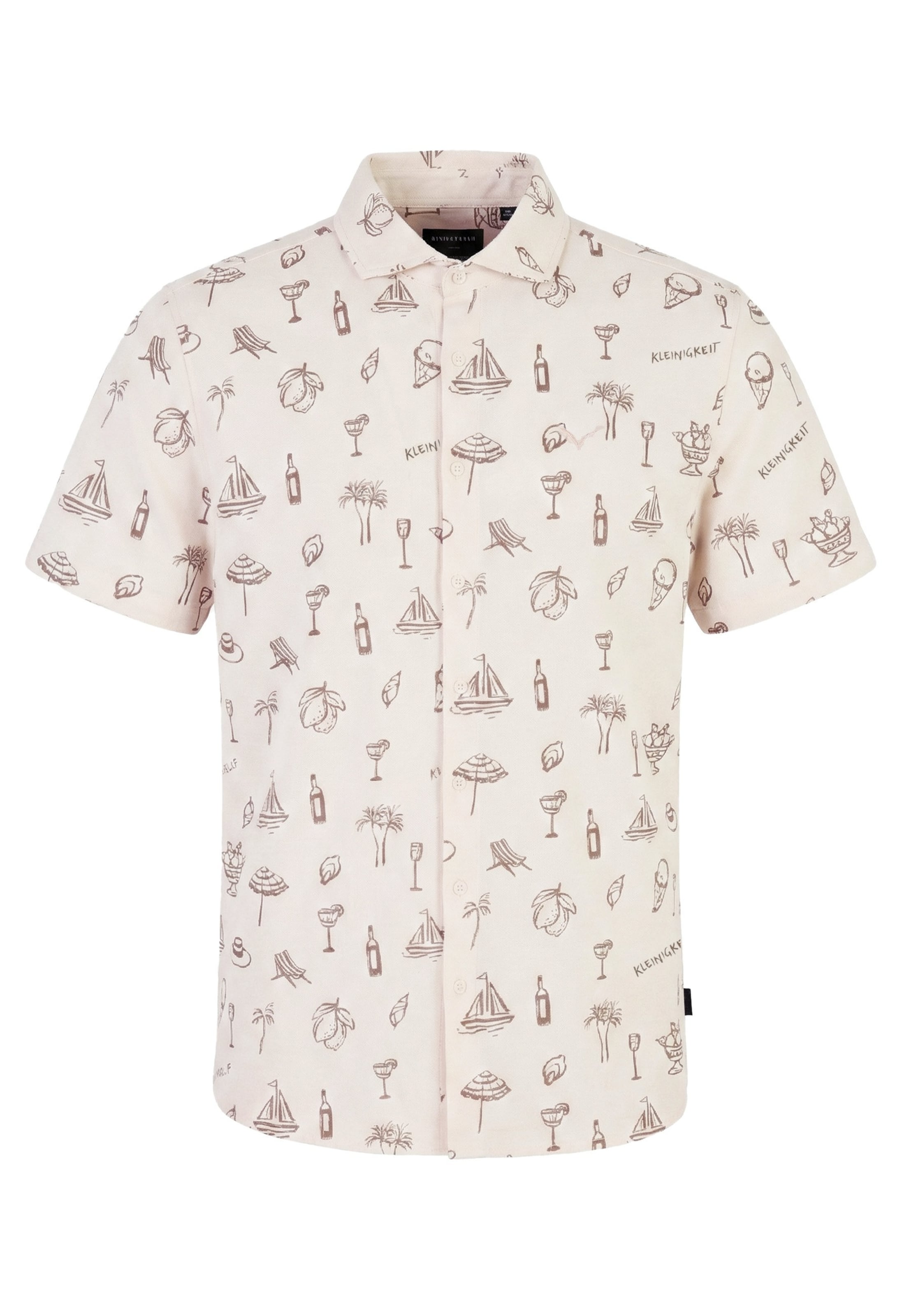Kleinigkeit Regular fit Overhemd in Beige: voorkant