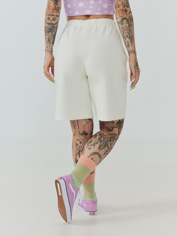 ABOUT YOU x Sharlota Regular Pants 'Tessa' in White