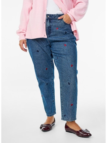 Zizzi Regular Jeans 'Mille' in Blauw: voorkant