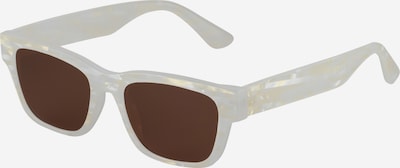 AÉROPOSTALE Gafas de sol 'IRIDESCENT WAYFARER' en marrón oscuro / blanco perla / offwhite, Vista del producto