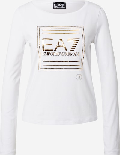 Tricou EA7 Emporio Armani pe auriu / alb, Vizualizare produs