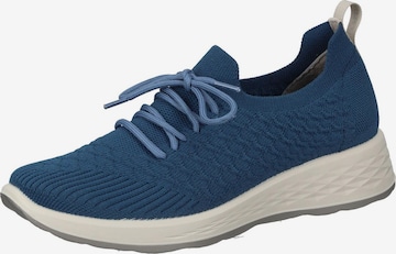 FLY FLOT Classic Flats in Blue: front