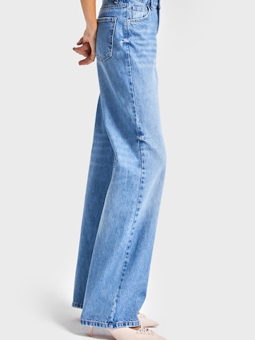 IT'S BASIC Regular Jeans 'EMMA Straight High Rise' in Blue