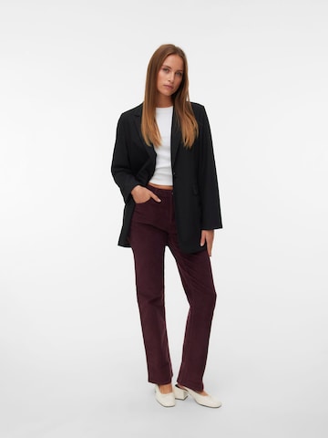 VERO MODA Wide Leg Hose in Rot