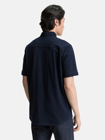 TOM TAILOR Regular fit Button Up Shirt in Blue