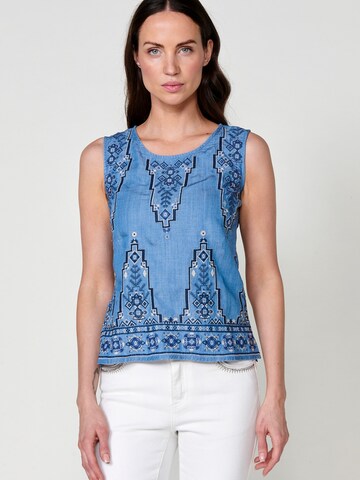 Camicia da donna di KOROSHI in blu: frontale