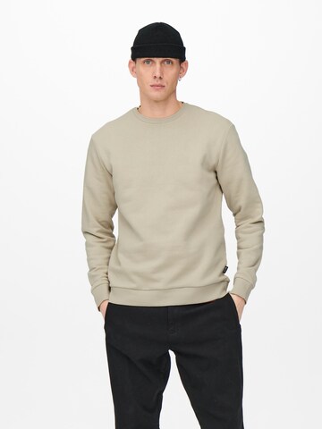 Only & Sons Regular fit Sweatshirt 'Ceres' in Grijs: voorkant