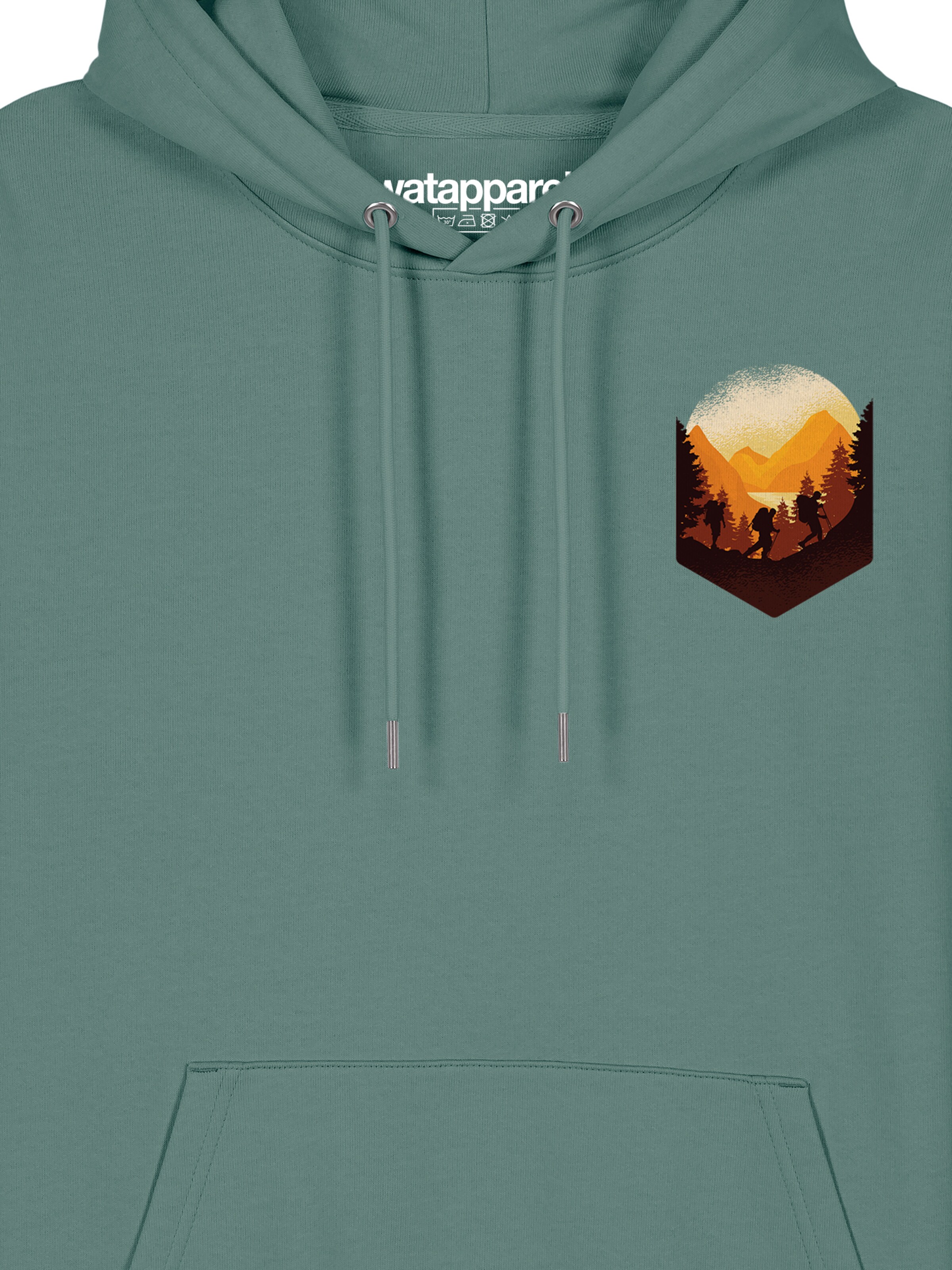 Sweat-shirt 'Hiking in the mountains' Watapparel en vert