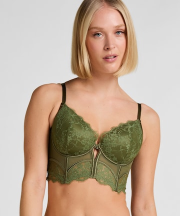 Soutien-gorge 'Prina' Hunkemöller en vert : devant