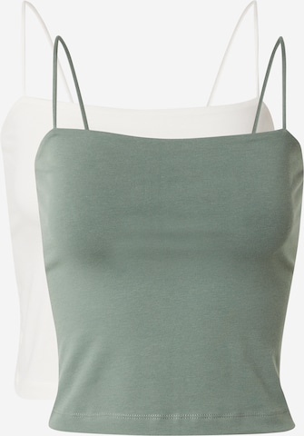 Gina Tricot Top 'Scarlet' in Groen: voorkant