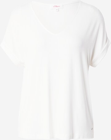 T-shirt s.Oliver en beige : devant