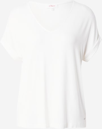 T-shirt s.Oliver en beige : devant