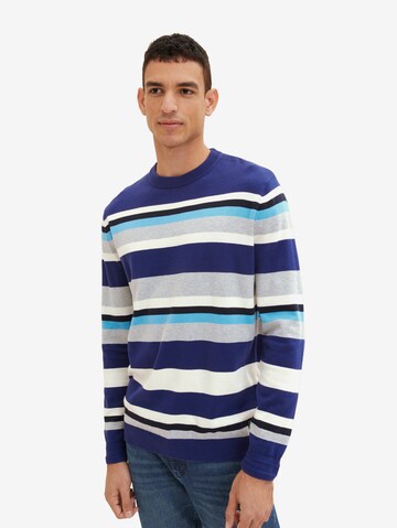 Pull-over TOM TAILOR en bleu : devant