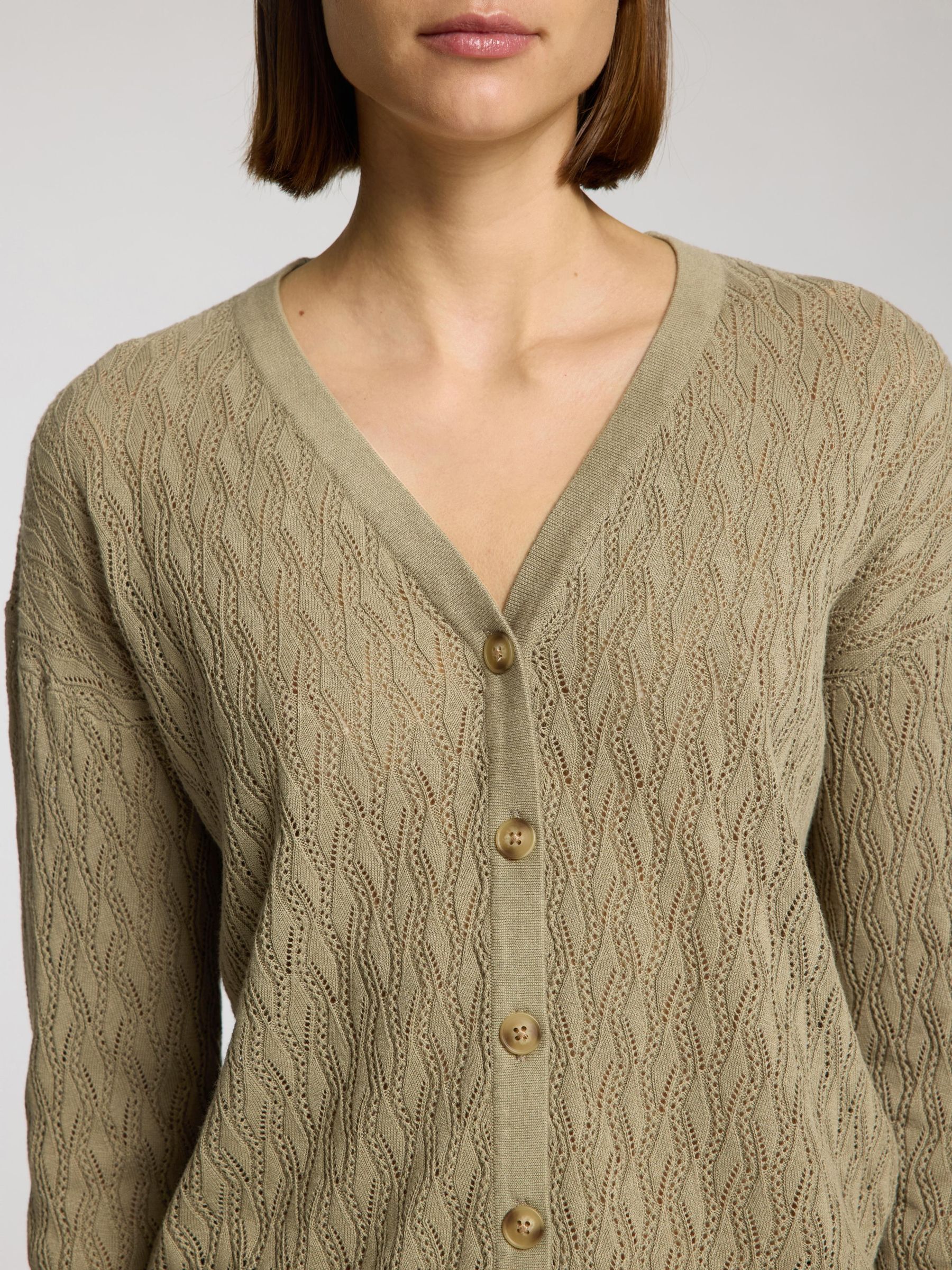 Cardigan SELECTED en vert