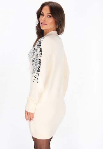 faina Knit dress in White
