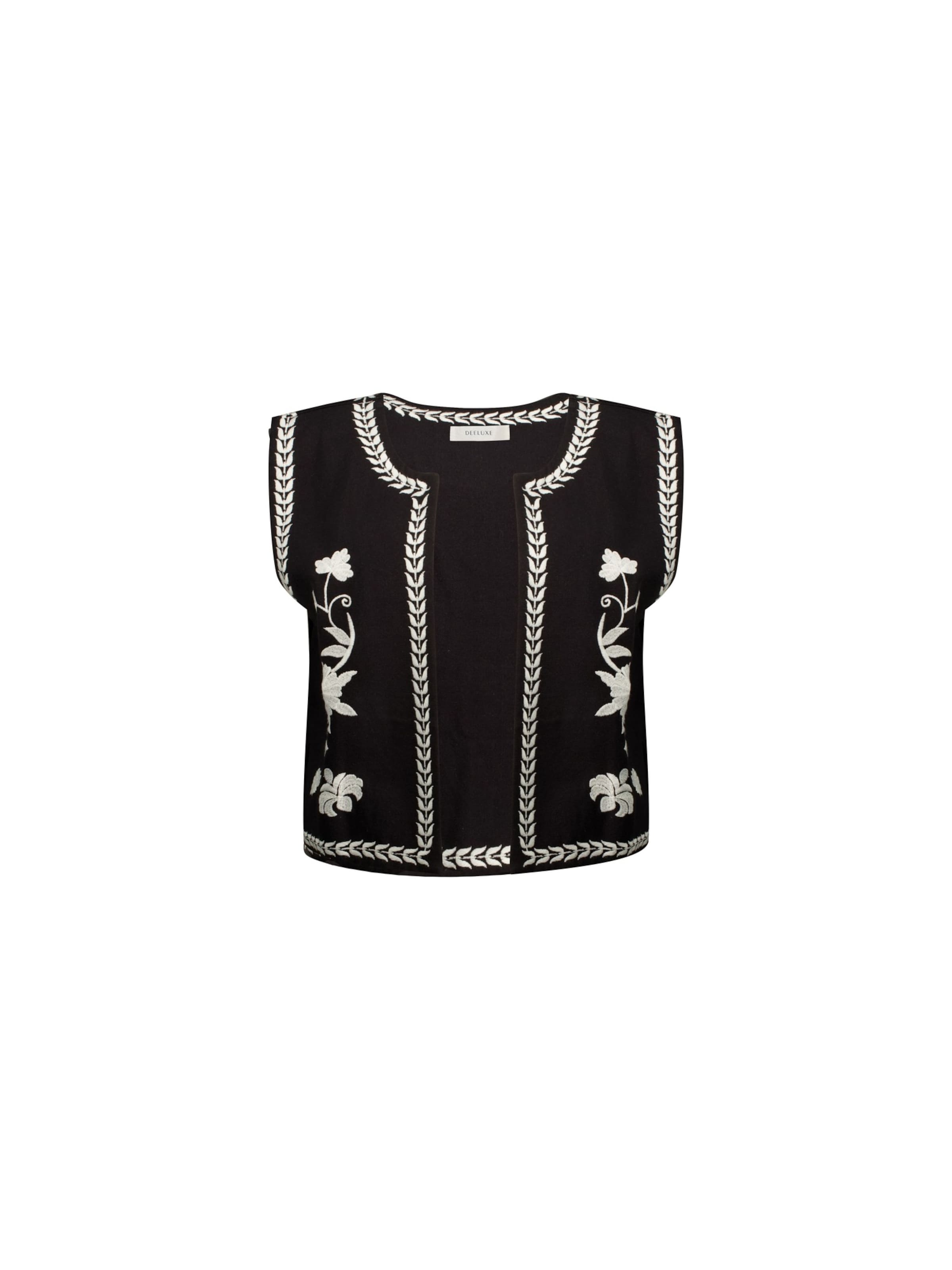 Cardigan 'Floria' Deeluxe en noir : devant