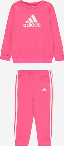 ADIDAS SPORTSWEAR Trainingspak 'French Terry' in Roze: voorkant