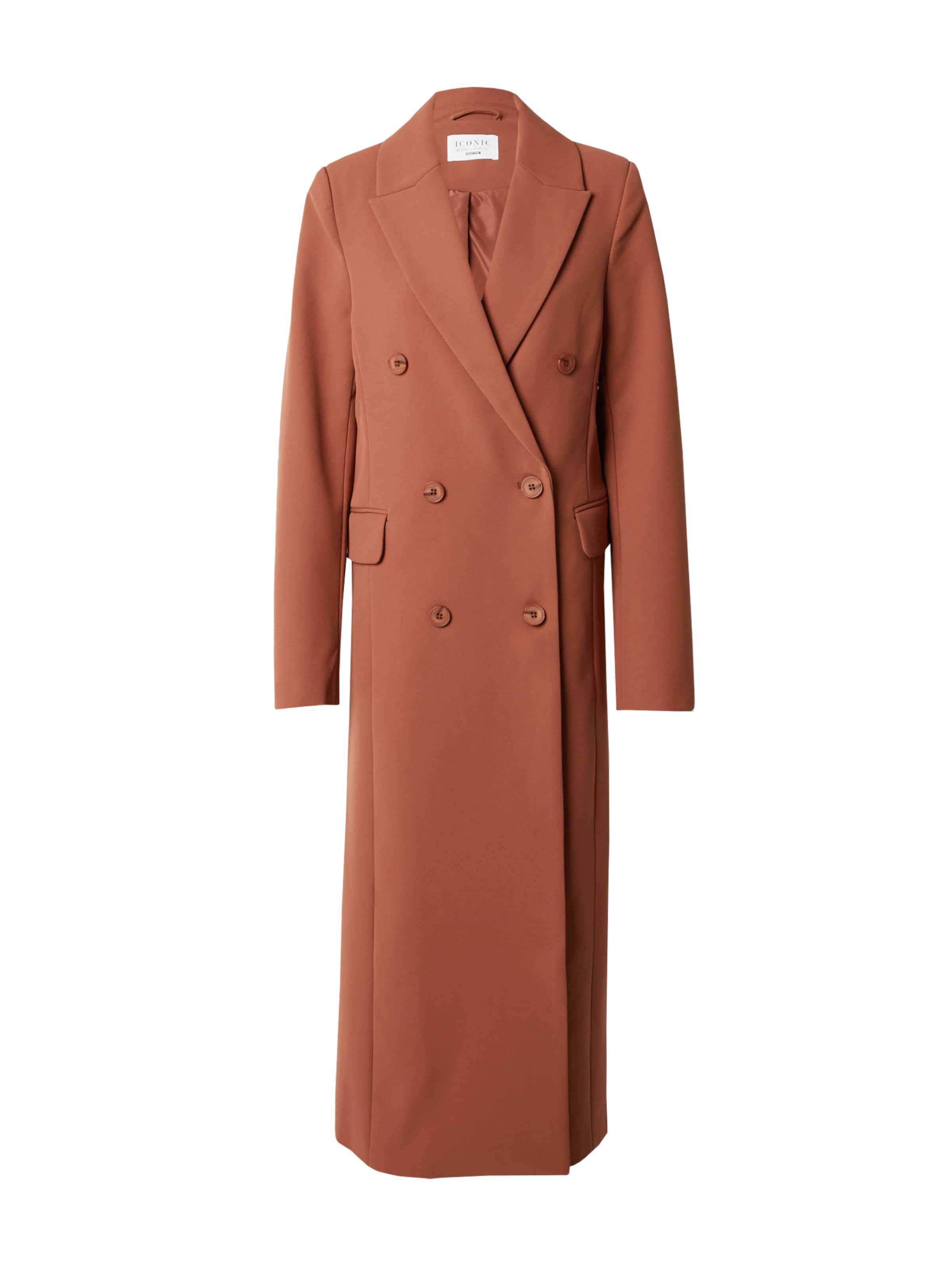 ABOUT YOU x Iconic by Tatiana Kucharova - Abrigo de entretiempo 'Alena' en marrón: frente