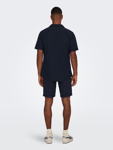 Only & Sons Slim fit Overhemd 'Alvaro' in Blauw