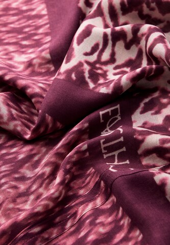 STREET ONE Gemusterter Loop-Schal in Rot