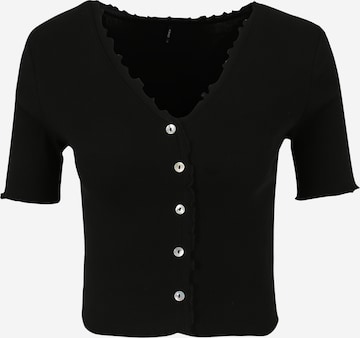 Only Petite قميص 'LAILA' بلون أسود: الأمام