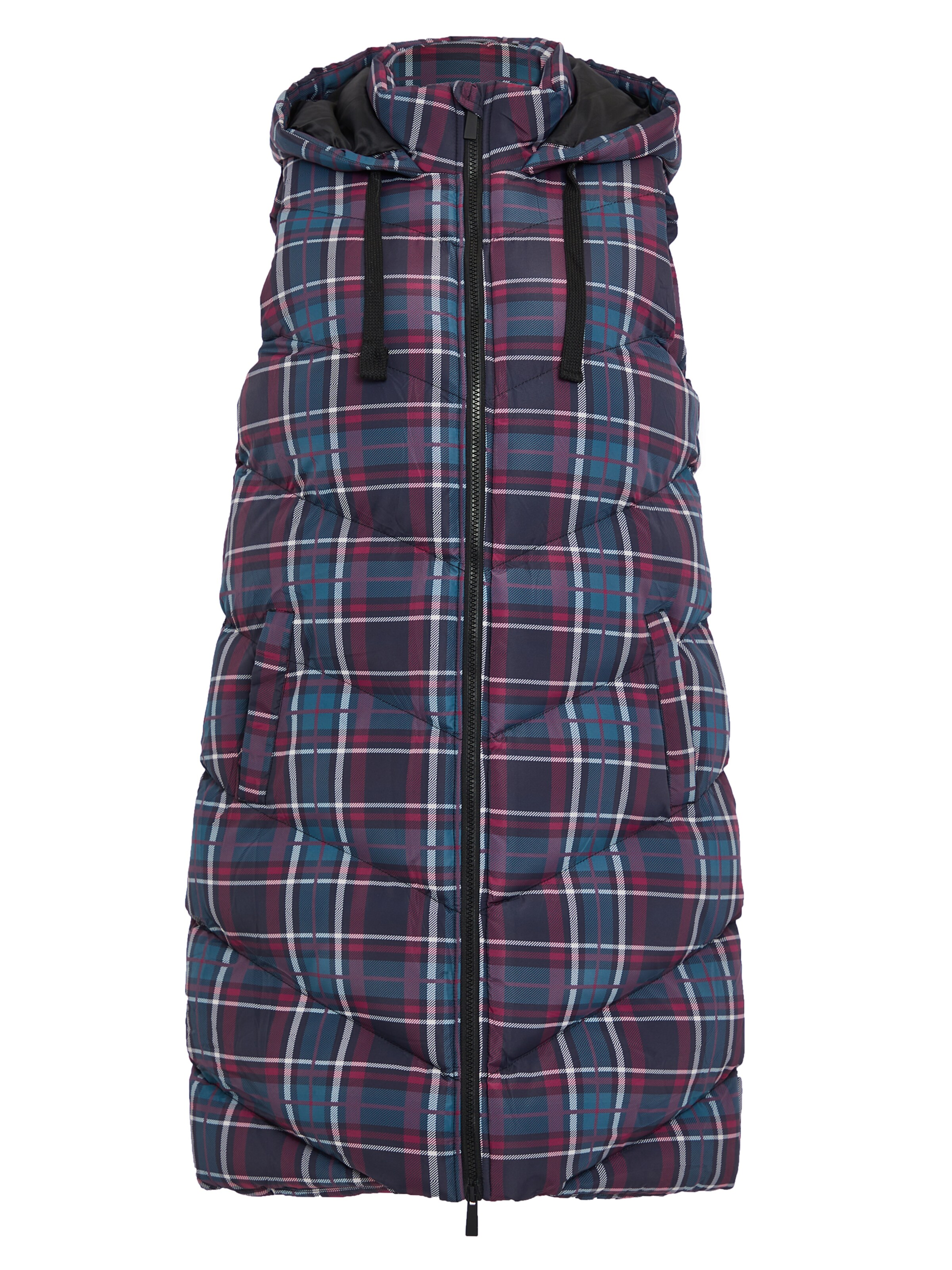 Threadbare Vest 'Vampie' in Blue: front