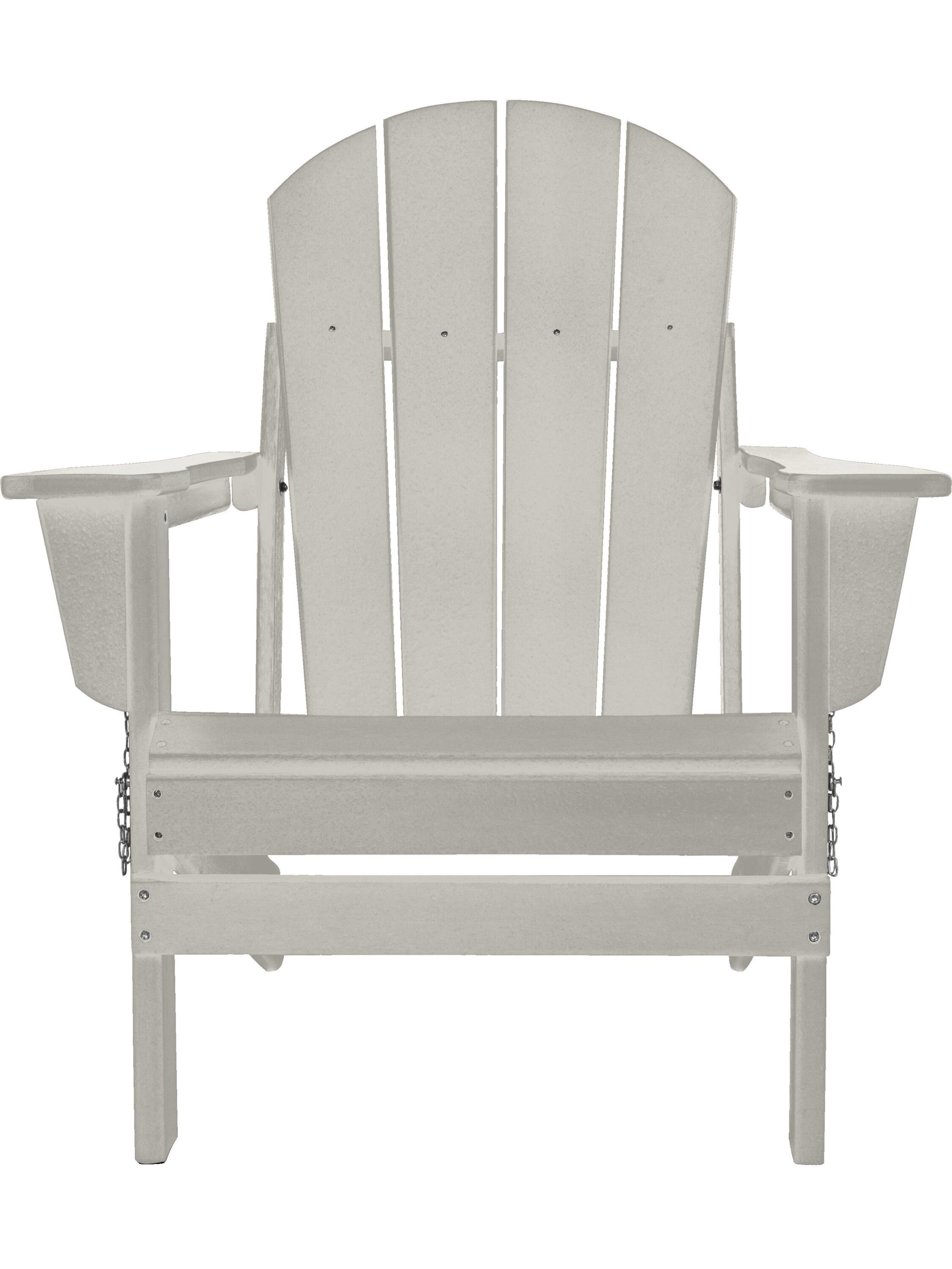 Aspero Gartenstuhl in Weiß: Vorderseite