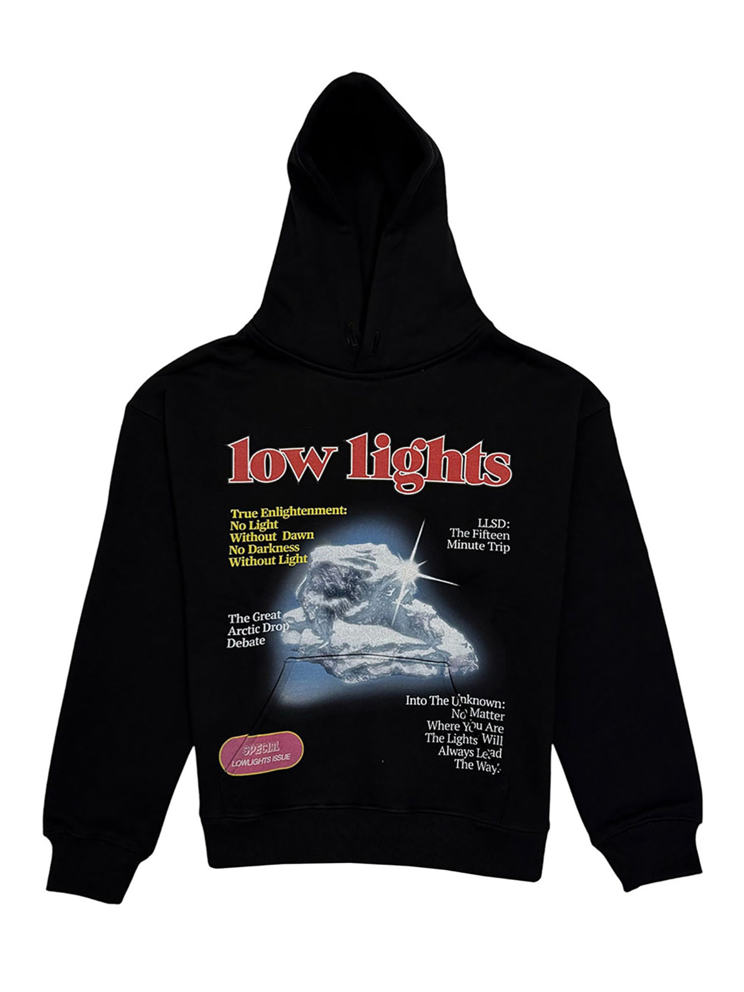 Low Lights Studios Sweatshirt 'Enlightment' in Black: front