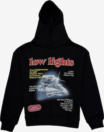 Low Lights Studios Sweatshirt 'Enlightment' in Black: front