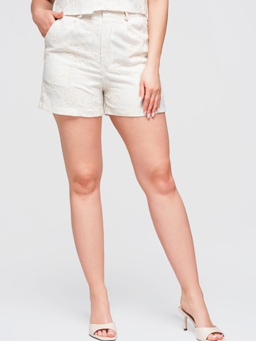 Ombre Regular Hose in Beige: Vorderseite
