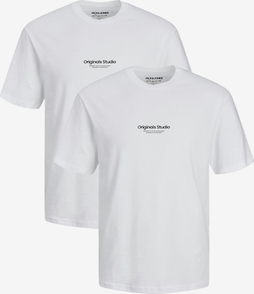 JACK & JONES Shirt 'Jorvesterbro' in Wit: voorkant