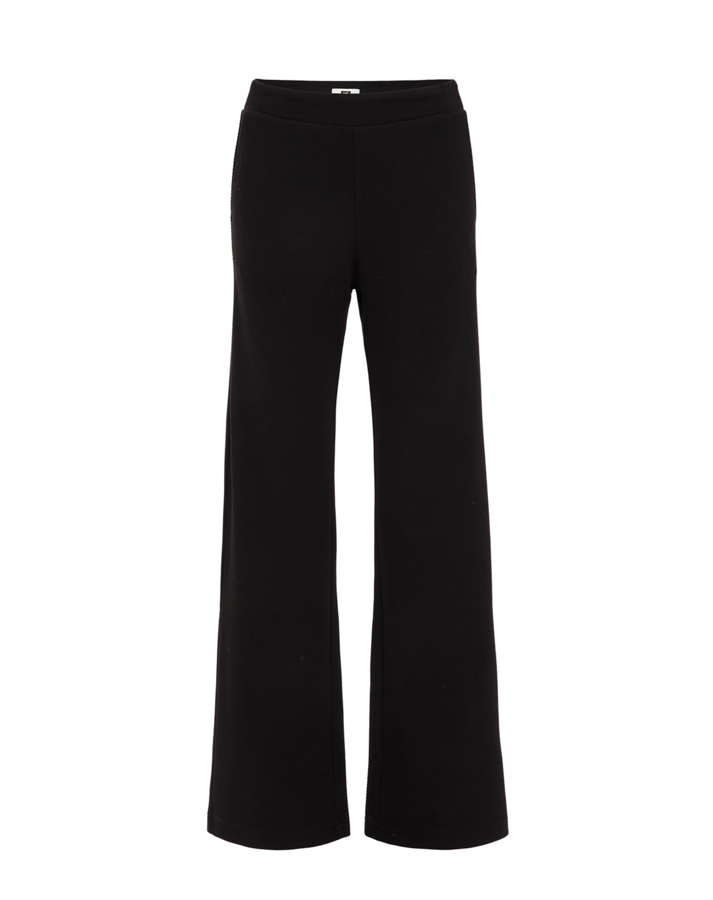 WE Fashion Úzky strih Nohavice - Čierna: predná strana