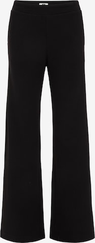 juoda WE Fashion Prigludęs Kelnės: priekis