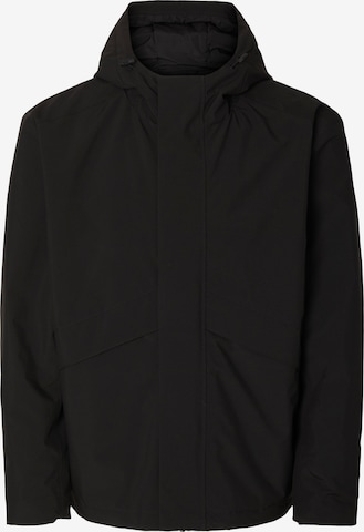 SELECTED - Chaqueta funcional 'FOREST' en negro: frente