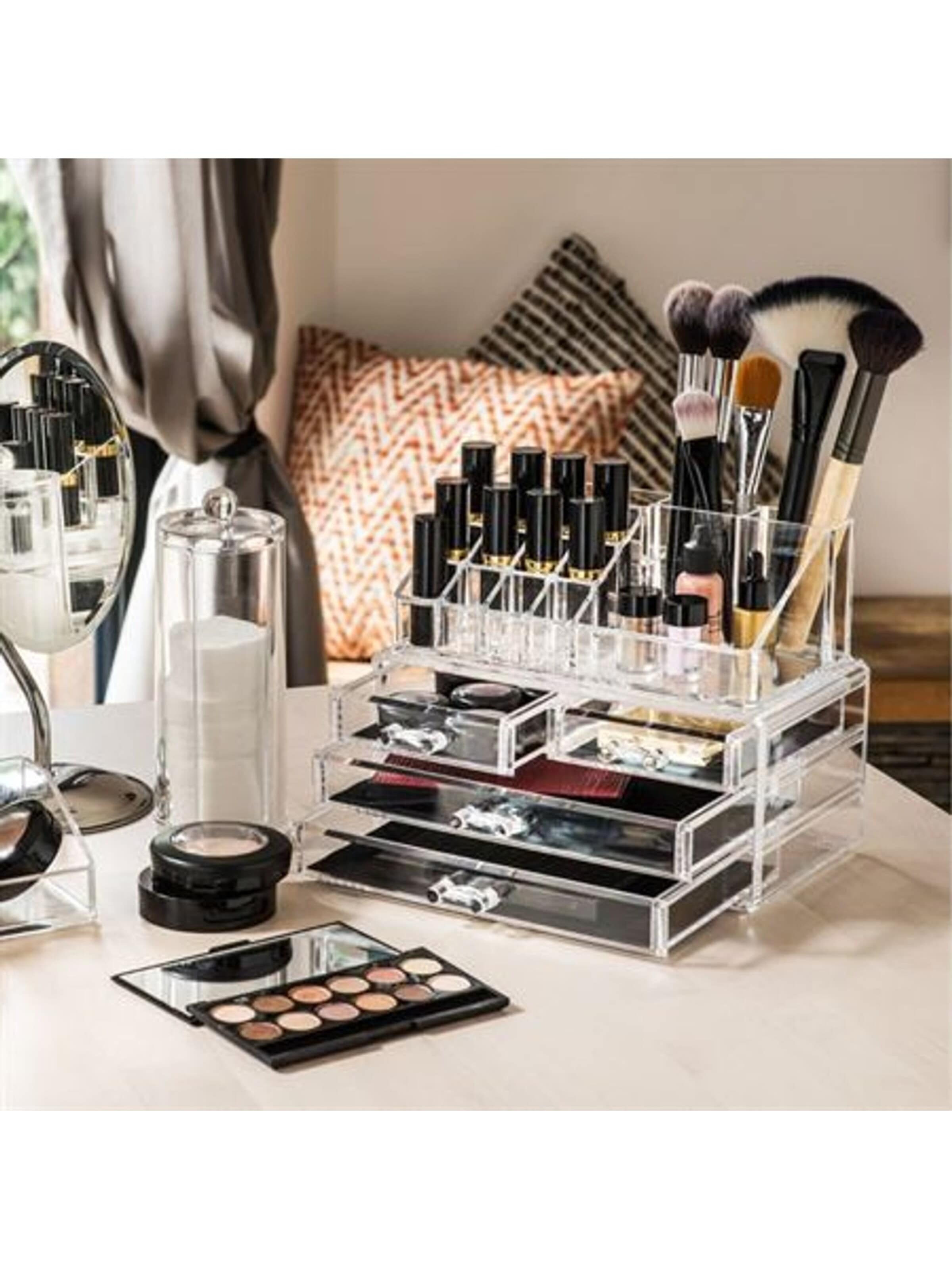 UNIQ Beauty Jewelry storage 'UNIQ Jewellery / Makeup Organiser acrylic with 4 drawers - SF 1155' in Transparent