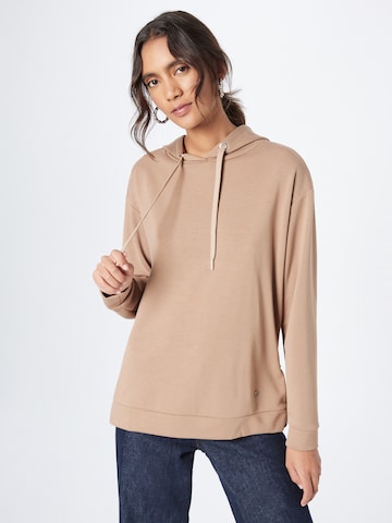 Key LargoSweater majica 'SOFIA' - smeđa boja: prednji dio