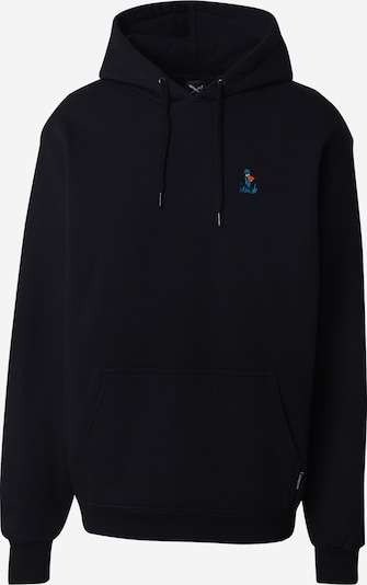 Iriedaily Collegepaita 'What the Duck' värissä taivaansininen / oranssi / musta, Tuotenäkymä