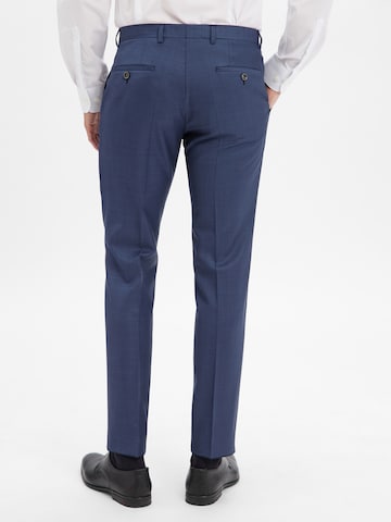ROY ROBSON Slim fit Pleated Pants in Blue