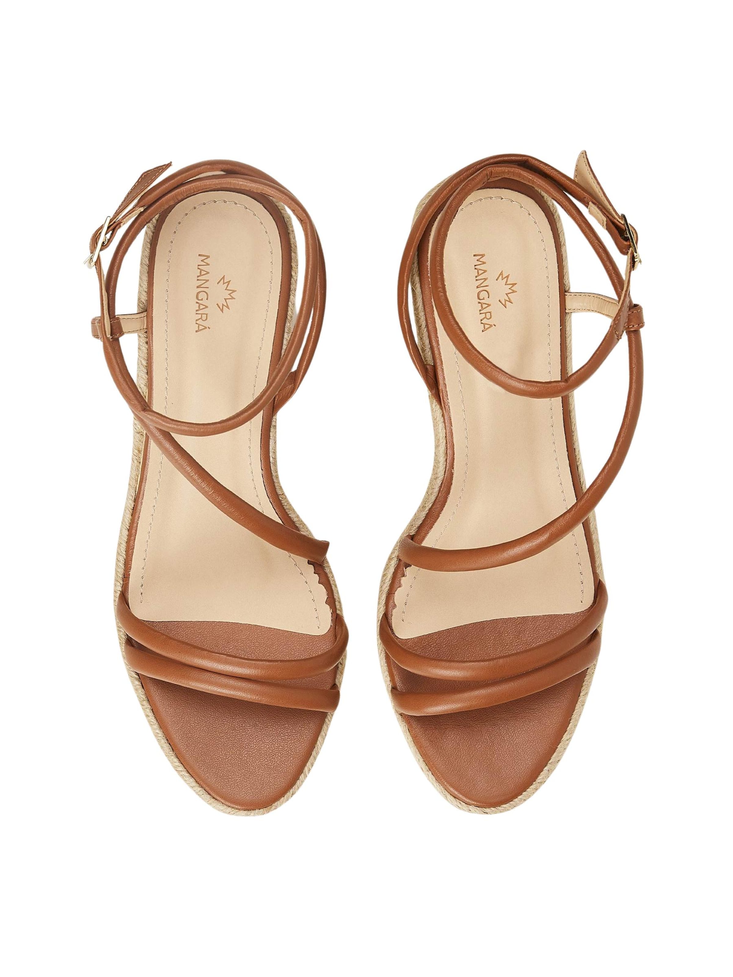 Sandales à lanières 'Roma' Mangara Atelier en marron