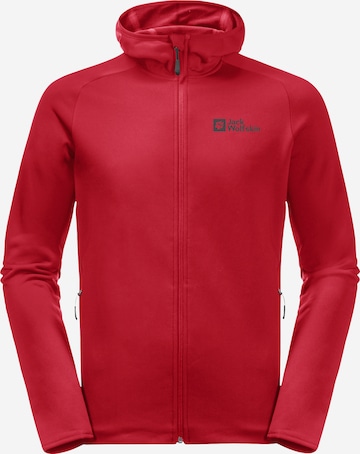 JACK WOLFSKIN Funktionsfleecejacke 'Baiselberg' in Rot: predná strana