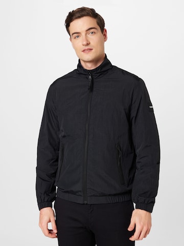 Veste mi-saison Calvin Klein en noir : devant