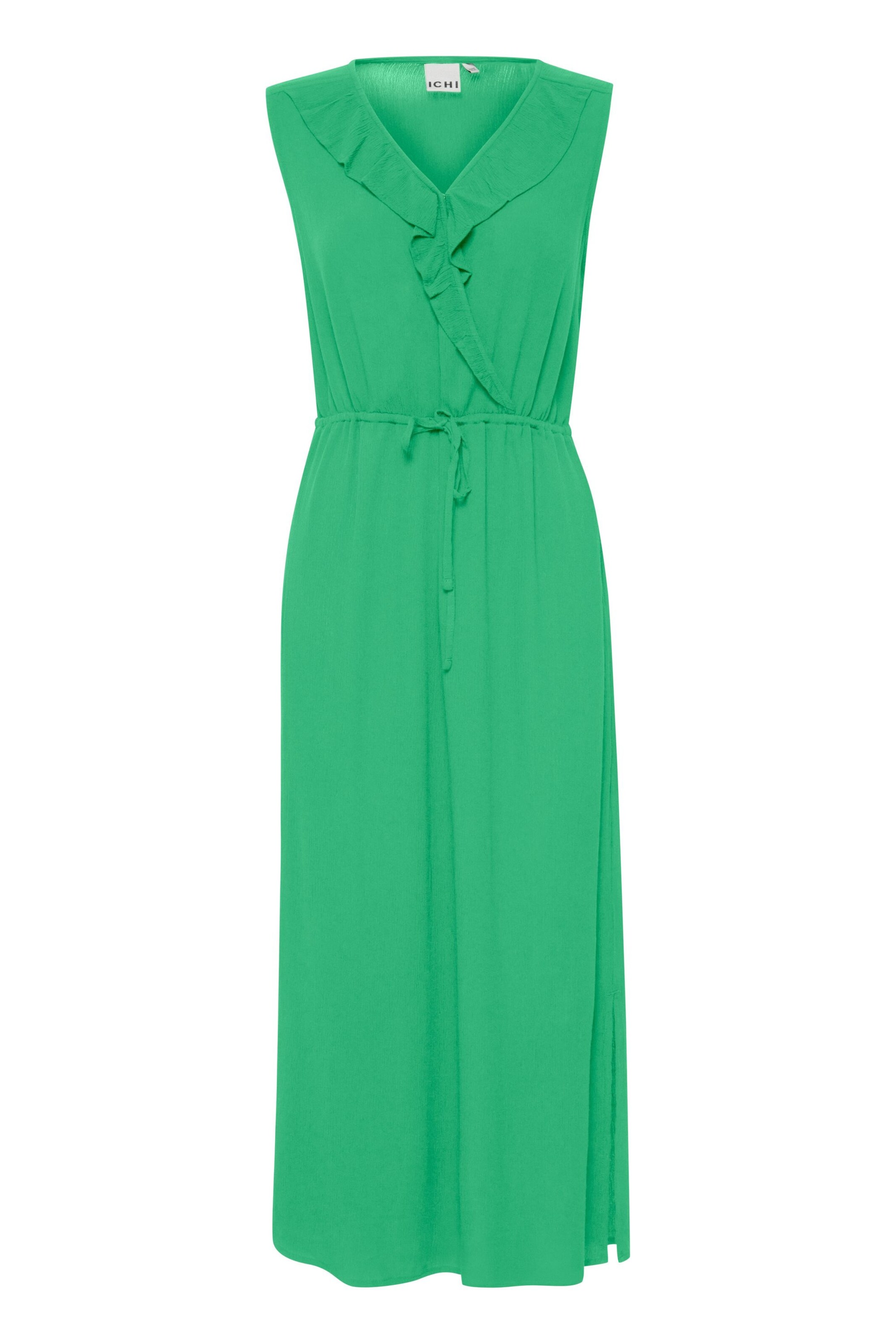 ICHI Kleid 'Marrakech' in Grün: Vorderseite