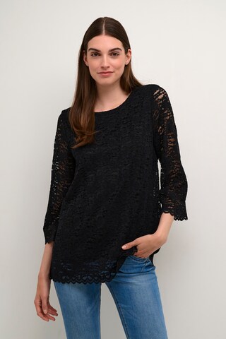 Camicia da donna 'Fika' di Cream in nero: frontale