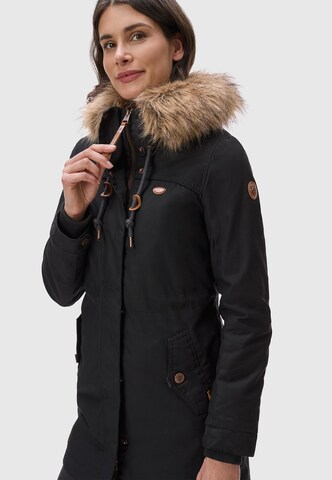 Ragwear Winter parka 'Tawny' in Black