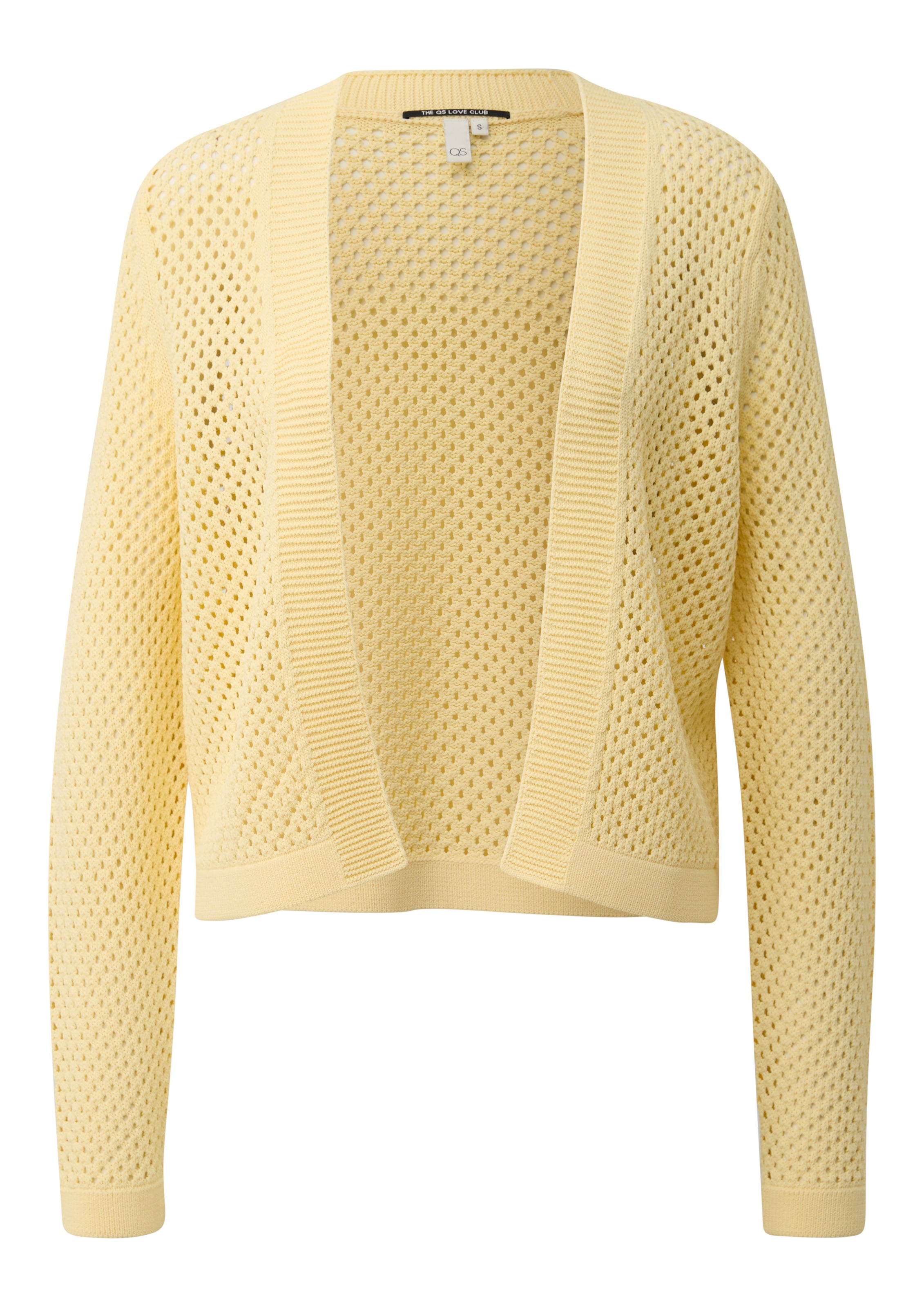 Cardigan QS en jaune : devant