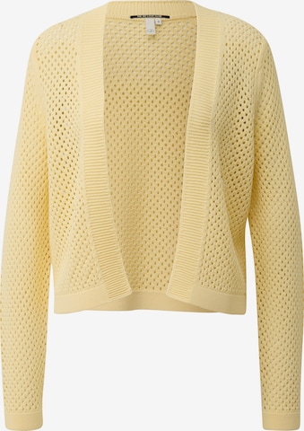 Cardigan QS en jaune : devant