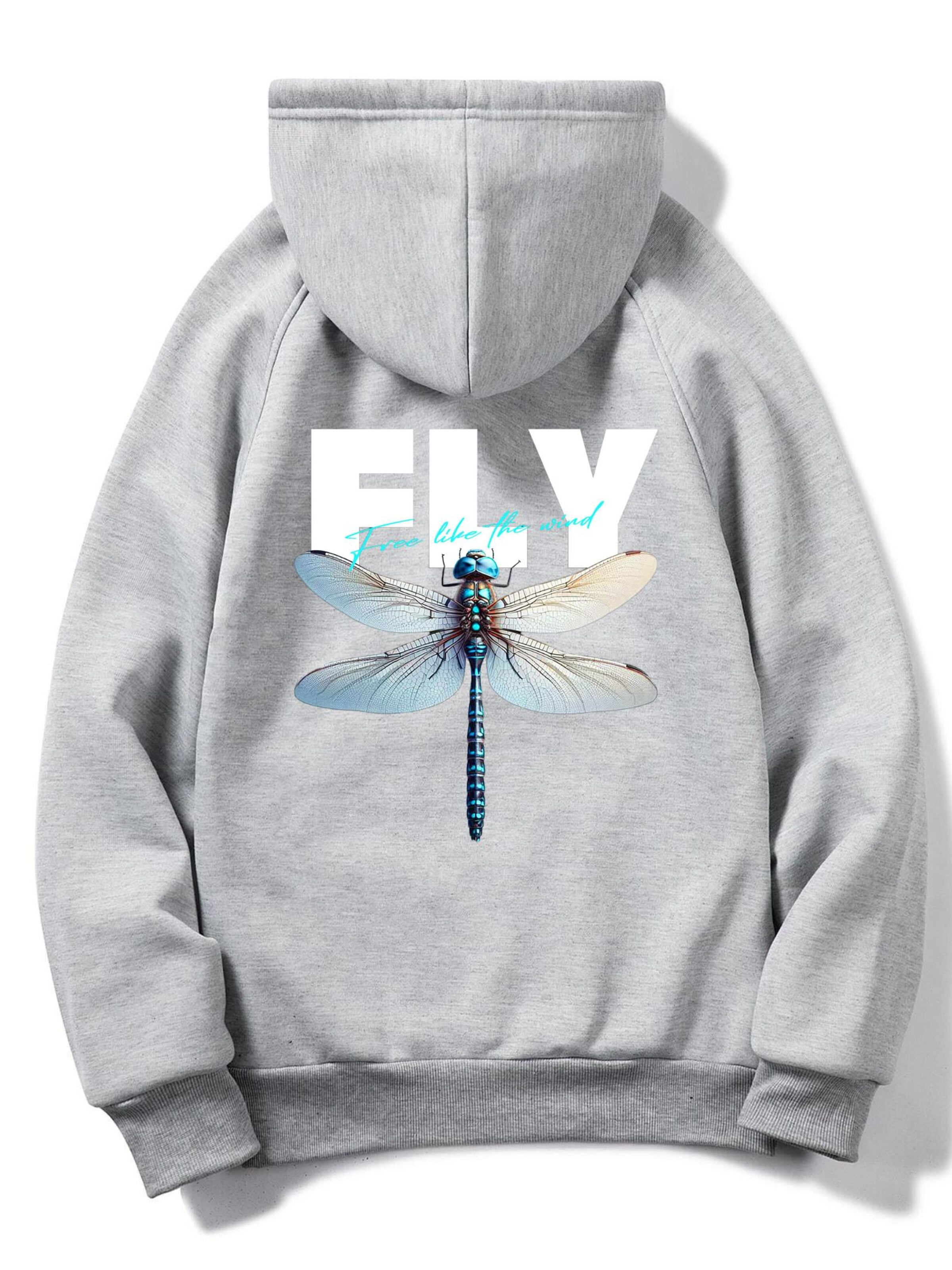 RMK Sweatshirt 'Fly Libelle'‌‌‌‌‌‌‌‌‌‌ in Grau: Vorderseite