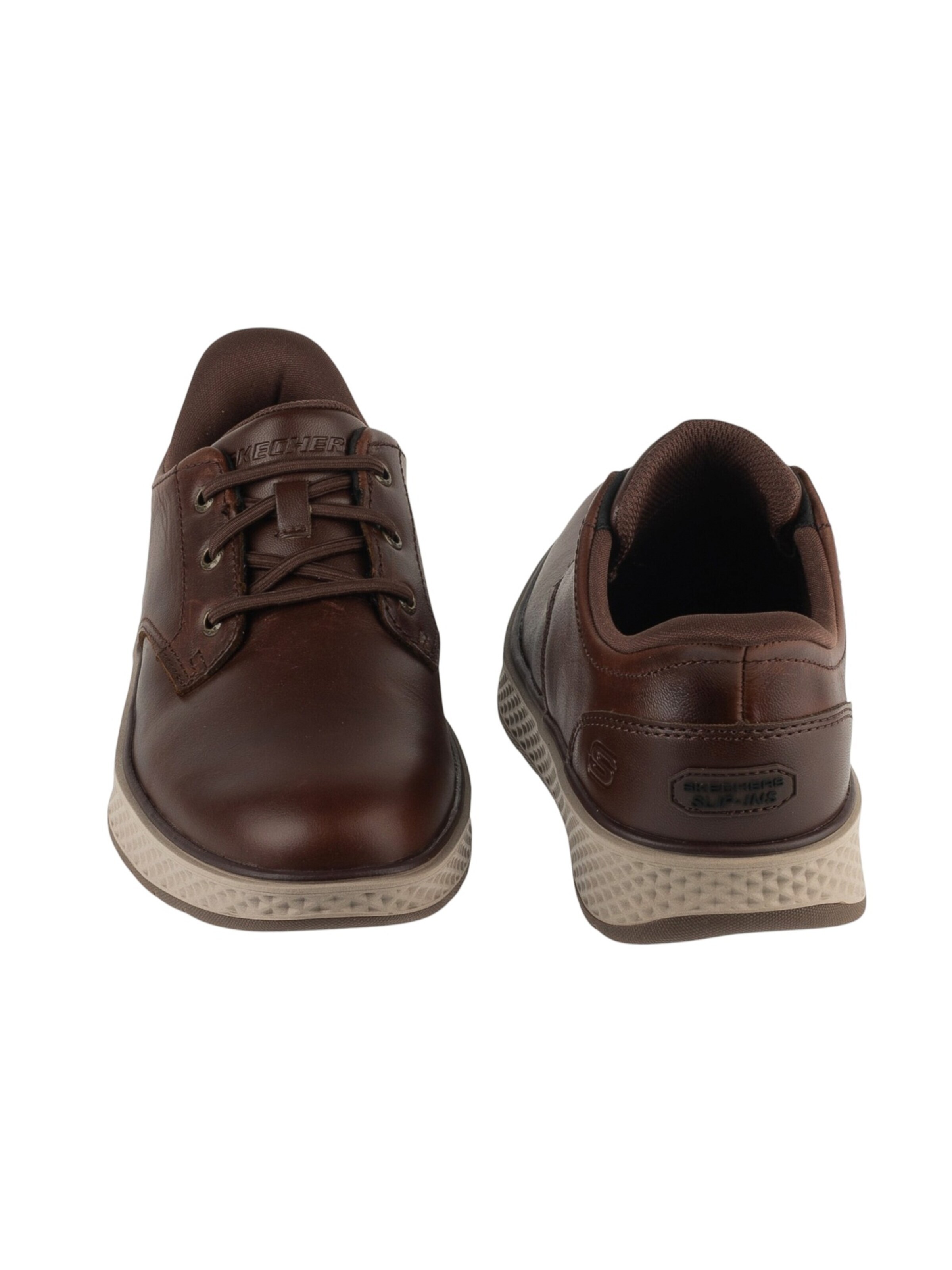 SKECHERS Sportieve veterschoen 'Skechers Slip-Ins: Burkett - Lonzo' in Bruin