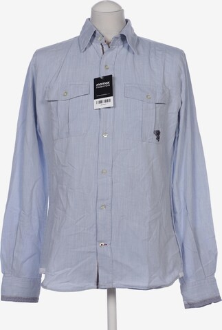 Bogner Fire + Ice Button Up Shirt in M in Blue: front