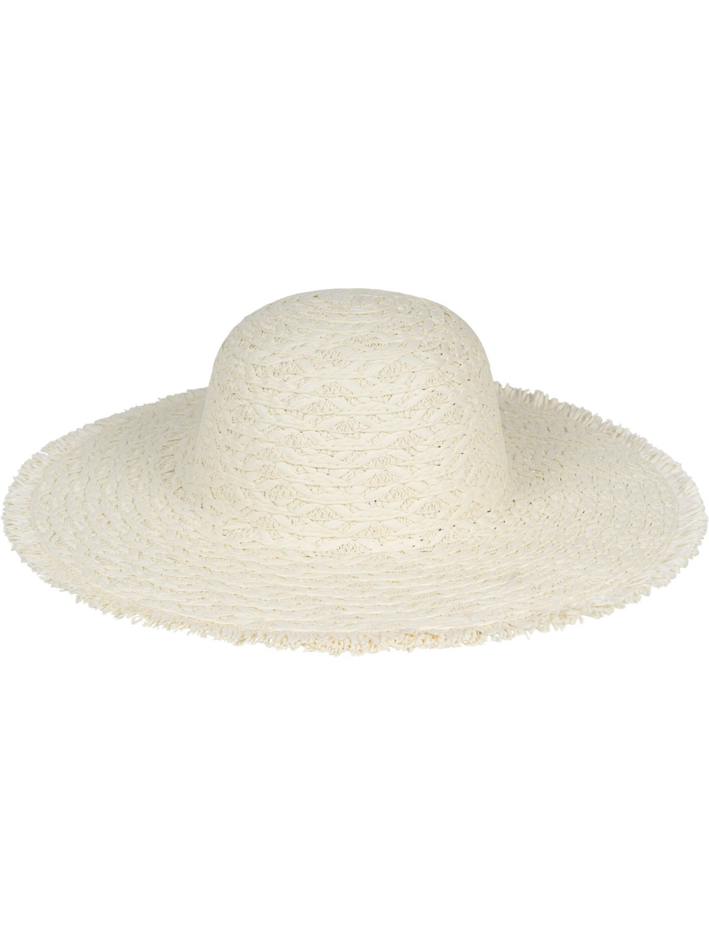 styleBREAKER Hat 'Papierstroh Sonnenhut Geflochten' in Beige